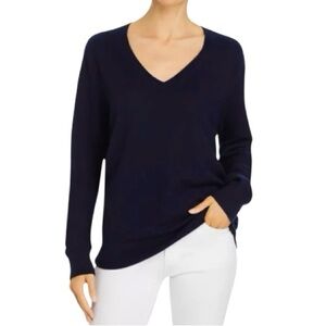 Vince oversized V-neck 100% cashmere unisex sweater size Large